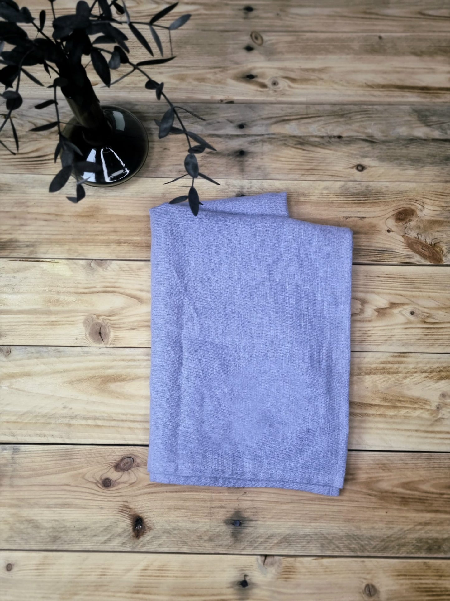 Black Linen Tea Towels
