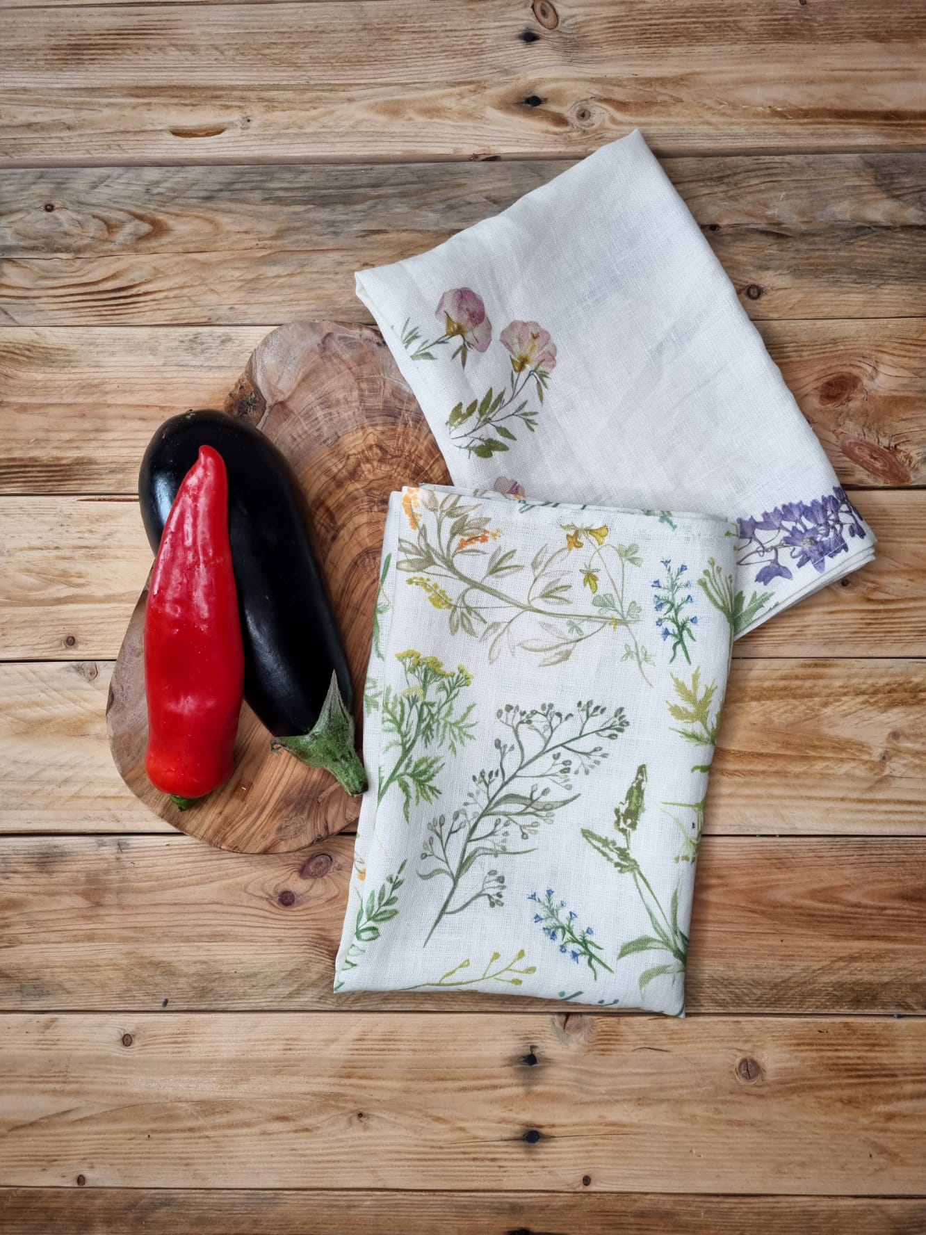 Black Linen Tea Towels