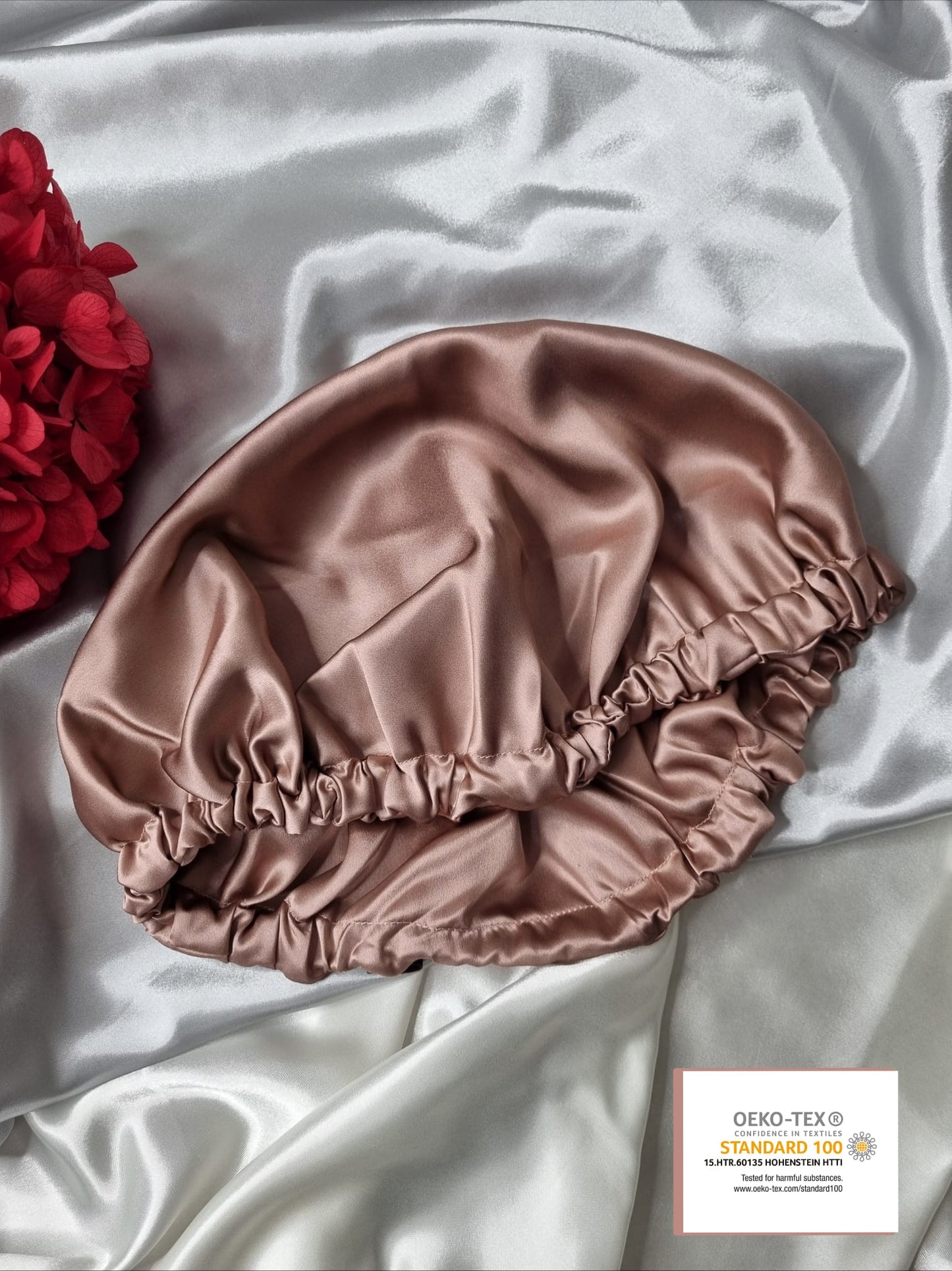 Navy Blue 100% Mulberry Silk Bonnet Hats