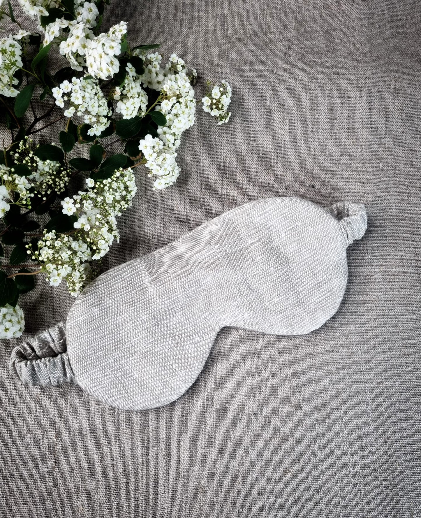 Emerald Green linen sleeping mask