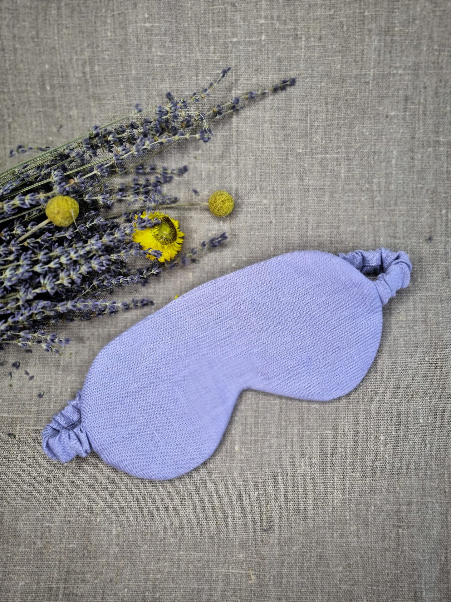 Emerald Green linen sleeping mask