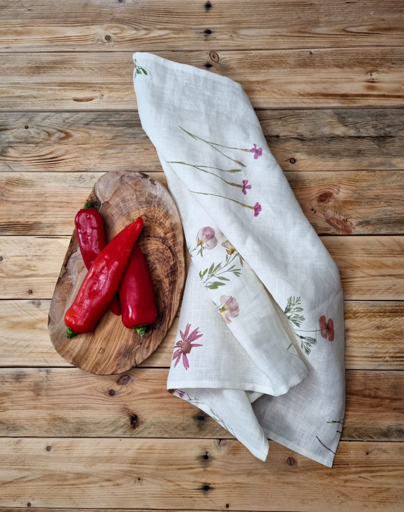 Black Linen Tea Towels