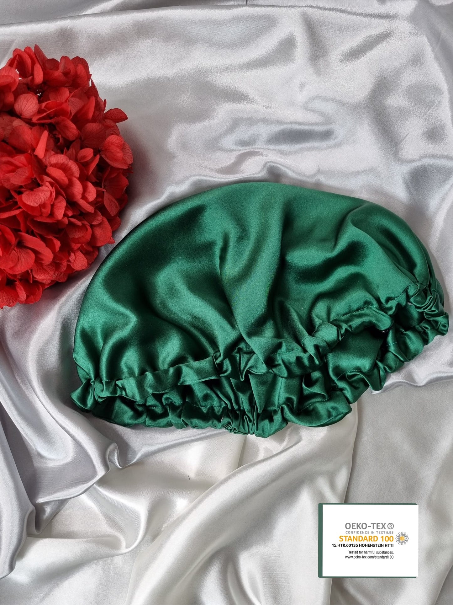 Navy Blue 100% Mulberry Silk Bonnet Hats