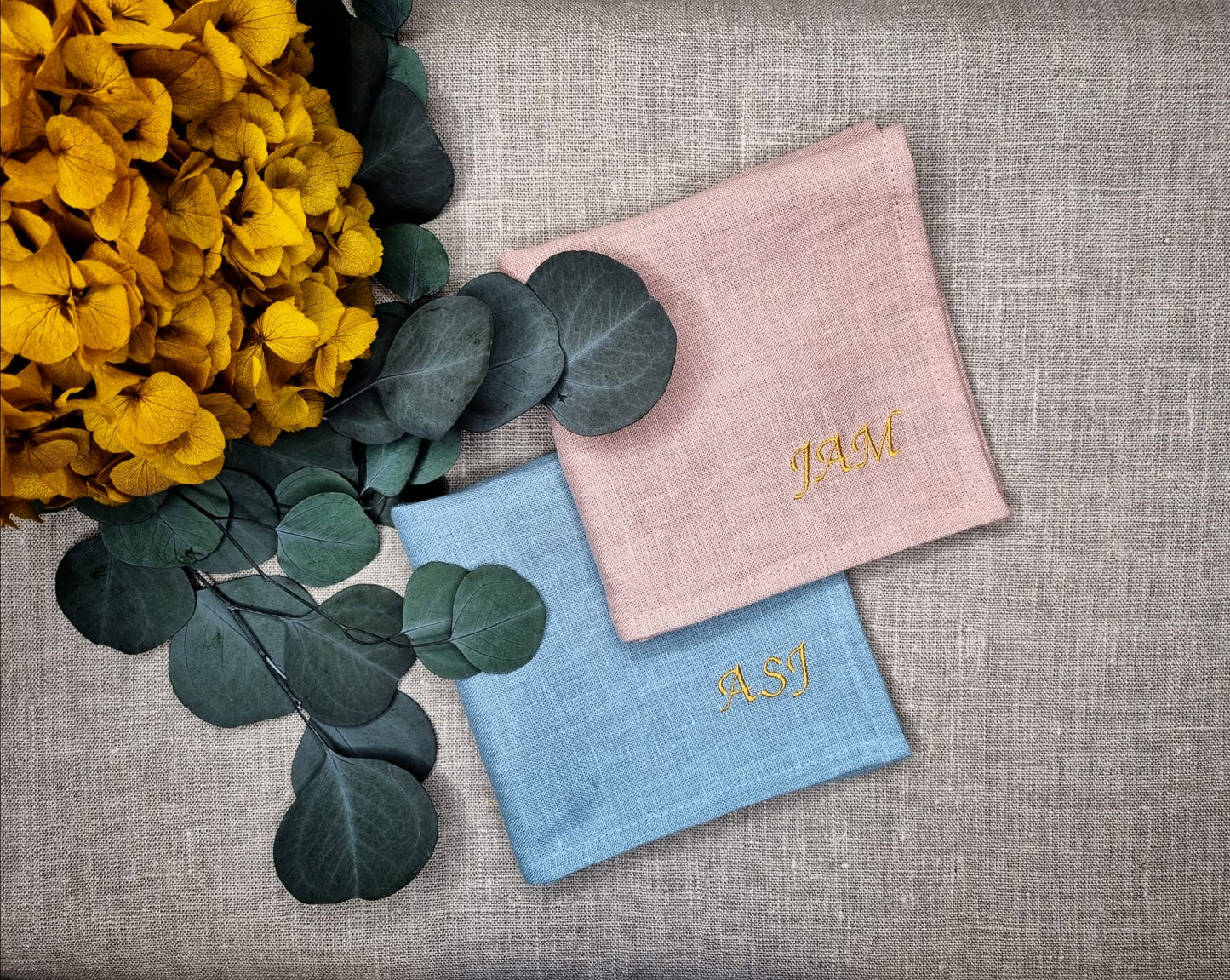 Personalised/Embroidered Handkerchiefs Initials