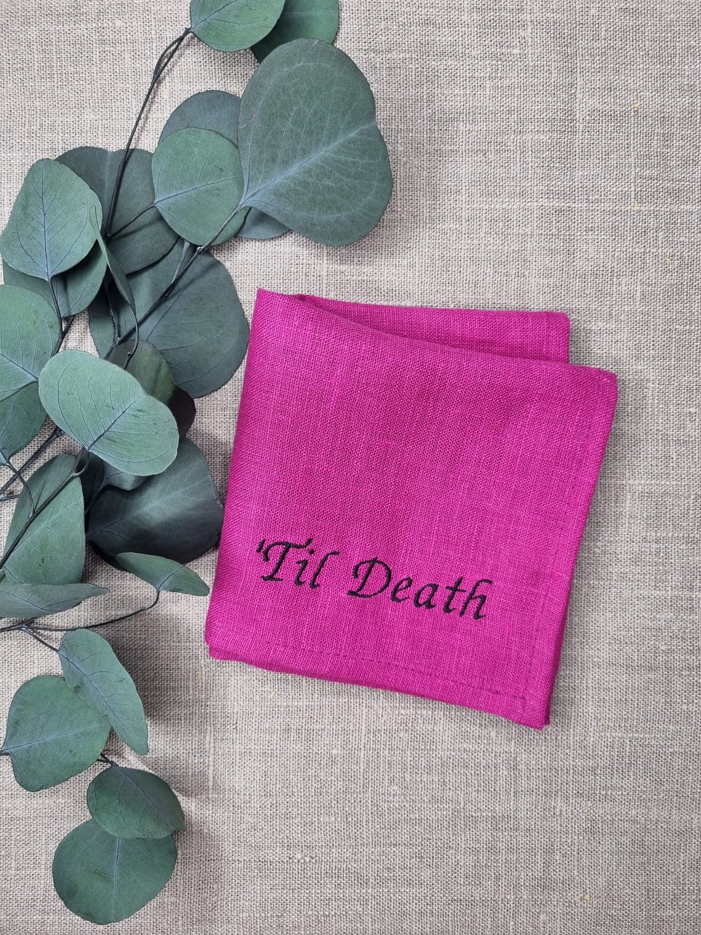 Personalised/Embroidered Handkerchiefs 1-3 Words