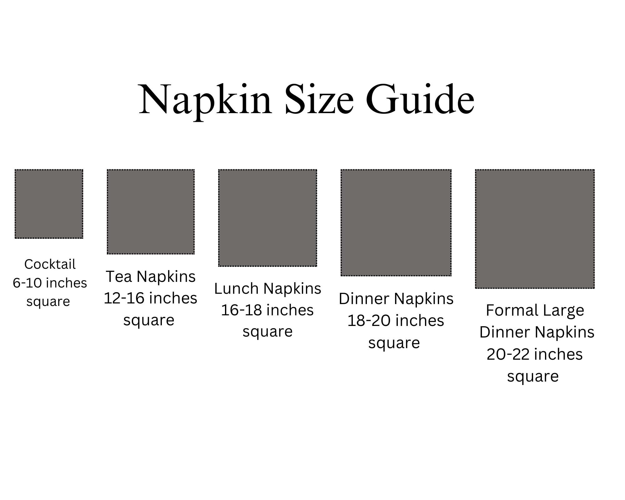 Choosing The Right Napkin Size – LeMoor