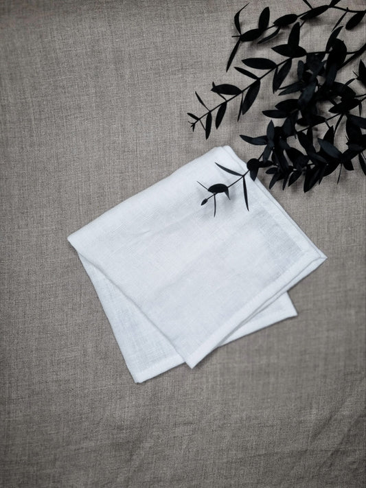 White linen handkerchiefs