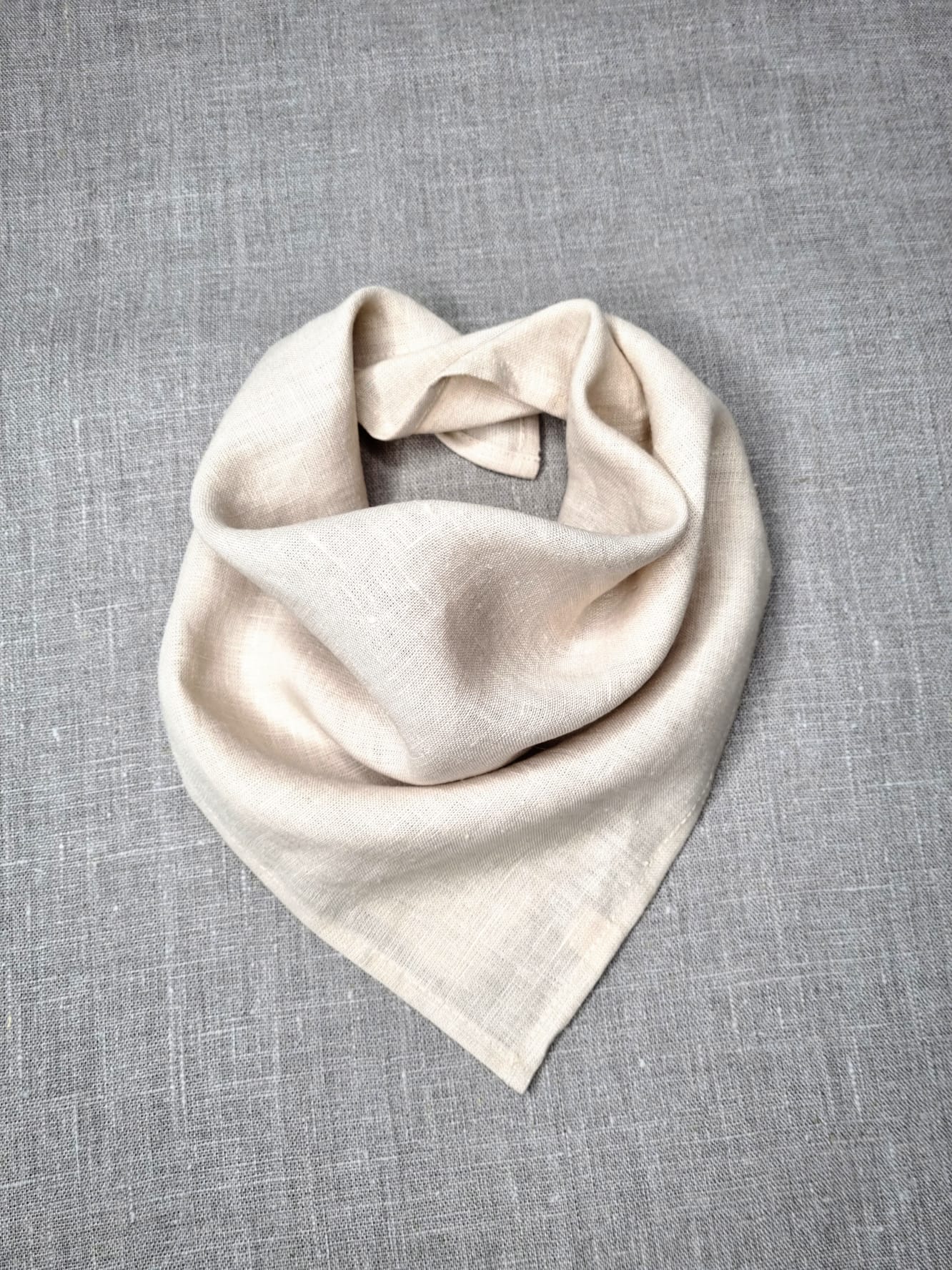 Latte Linen bandanas, Scarves and Neckerchiefs