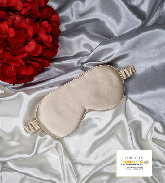 Champagne 100% Mulberry Silk Sleeping Masks