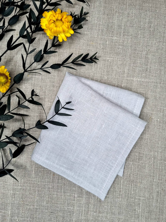 Natural linen handkerchief