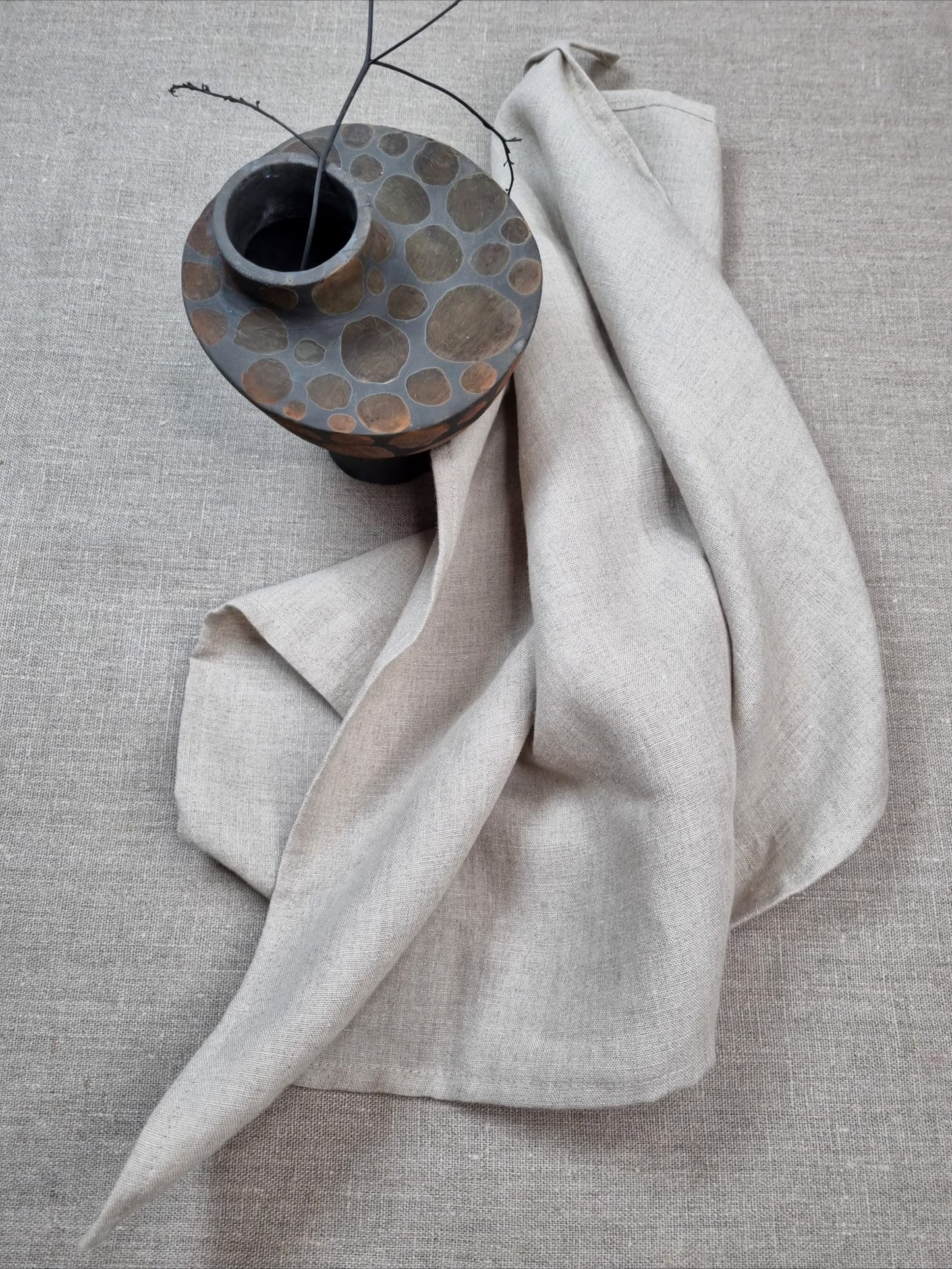 Light Mustard Linen Tea Towels