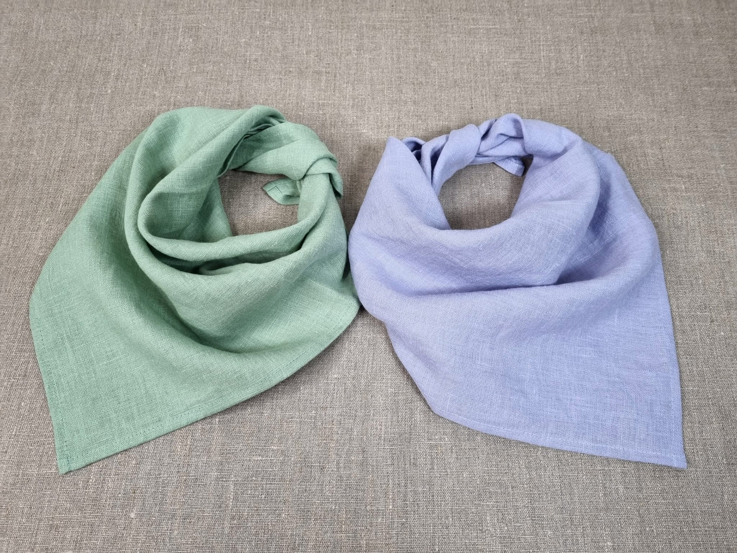 Mint Linen bandanas, Scarves and Neckerchiefs