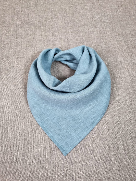 Ocean Blue Linen bandanas, Scarves and Neckerchiefs