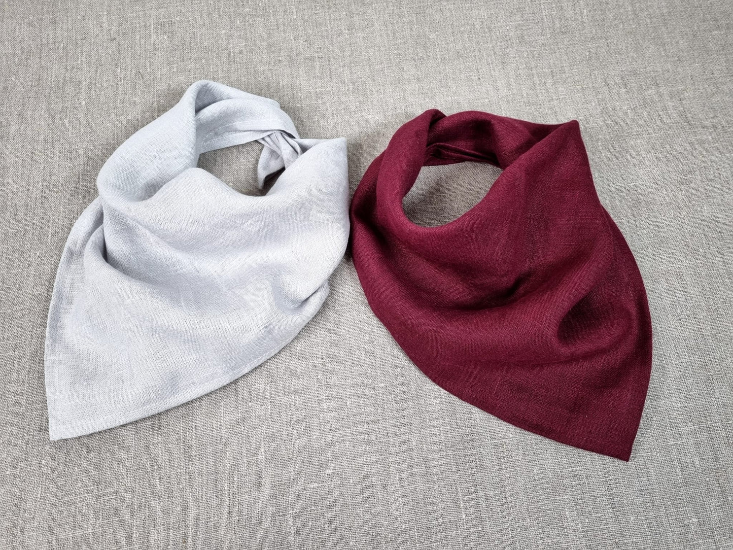 Red Wine Linen bandanas, Scarves and Neckerchiefs