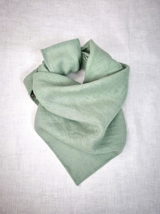 Mint Linen bandanas, Scarves and Neckerchiefs