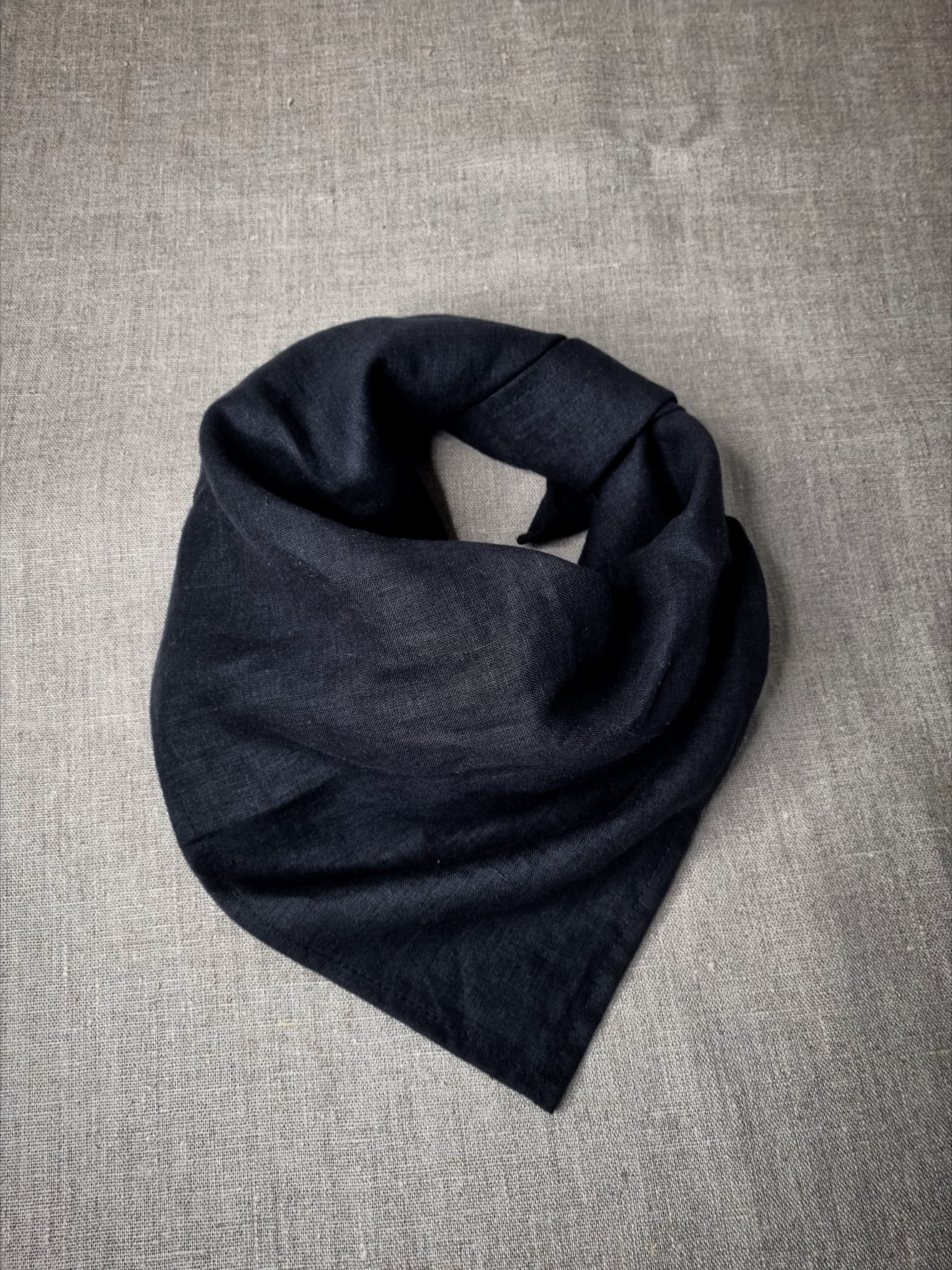 Black Linen bandanas, Scarves and Neckerchiefs