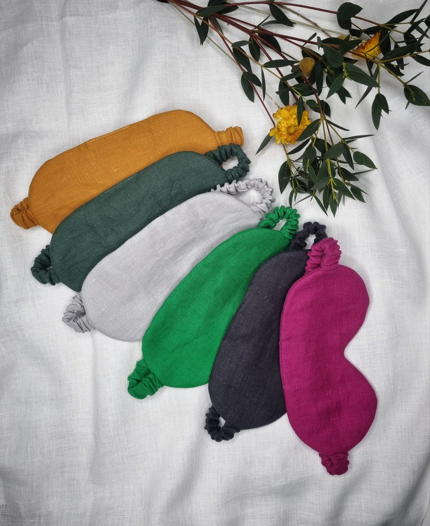Pure linen sleeping masks