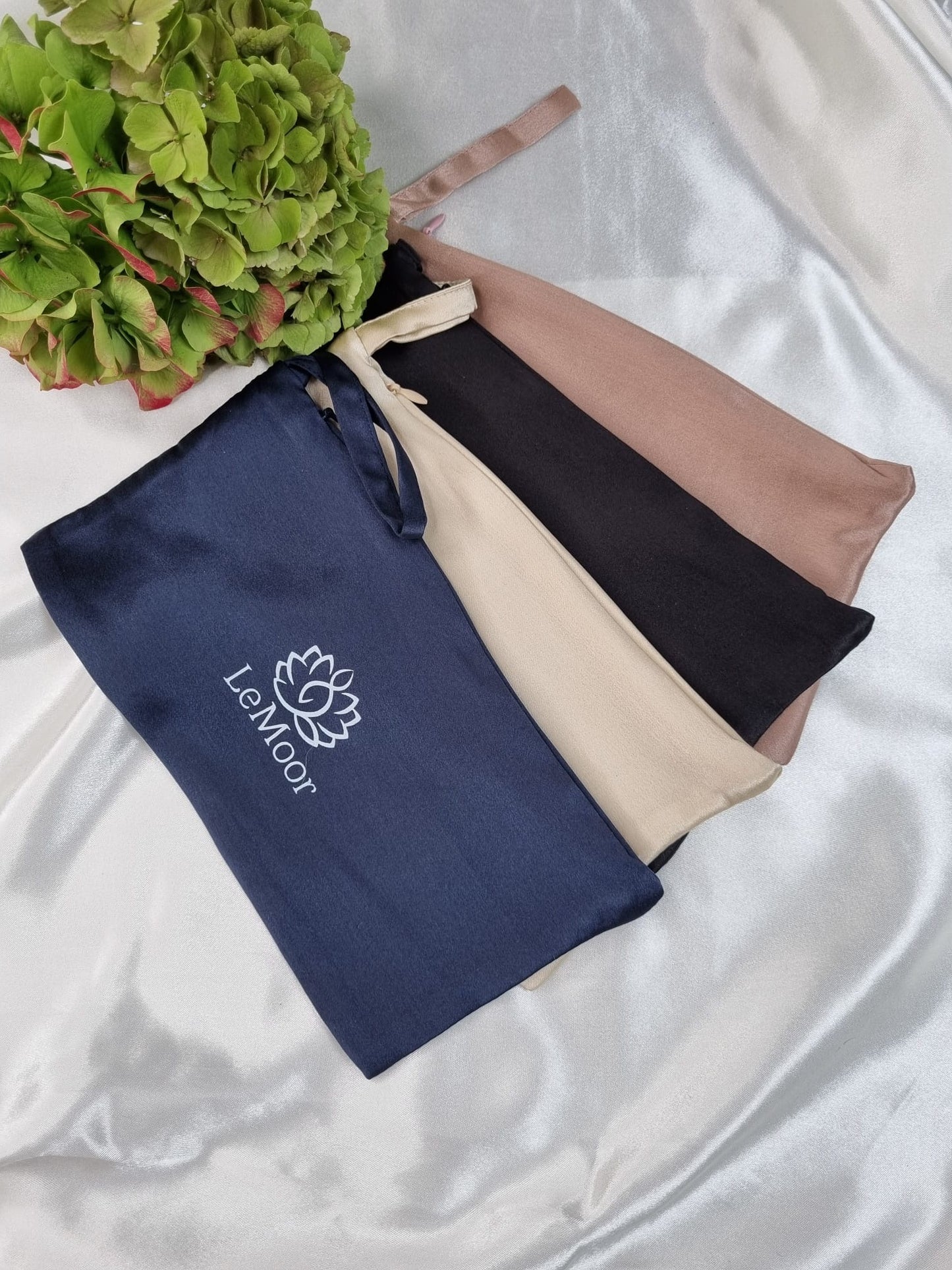 100% Mulberry Silk Pouch with Zip – Travel, Sleep Mask & Jewellery Bag