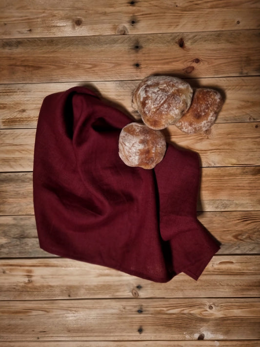 Red Wine Pure Linen tea towels