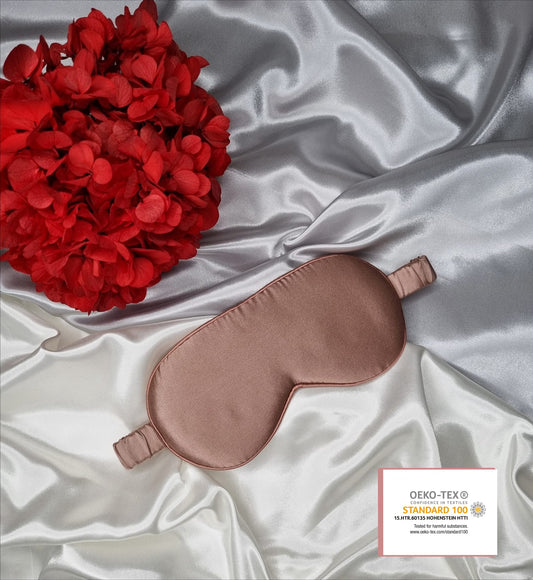 Dusty Pink 100% Mulberry Silk Sleeping Masks