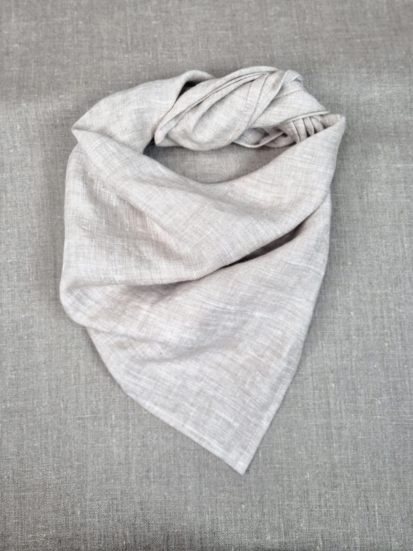 Unpainted Flax Linen bandanas, Scarves and Neckerchiefs