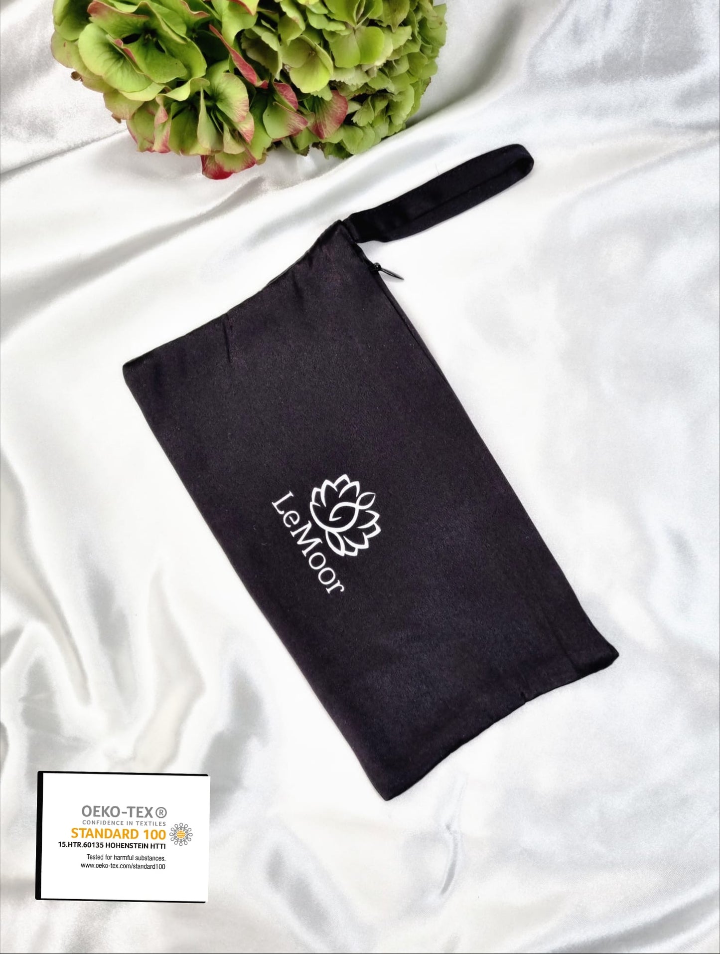 100% Mulberry Silk Pouch with Zip – Travel, Sleep Mask & Jewellery Bag