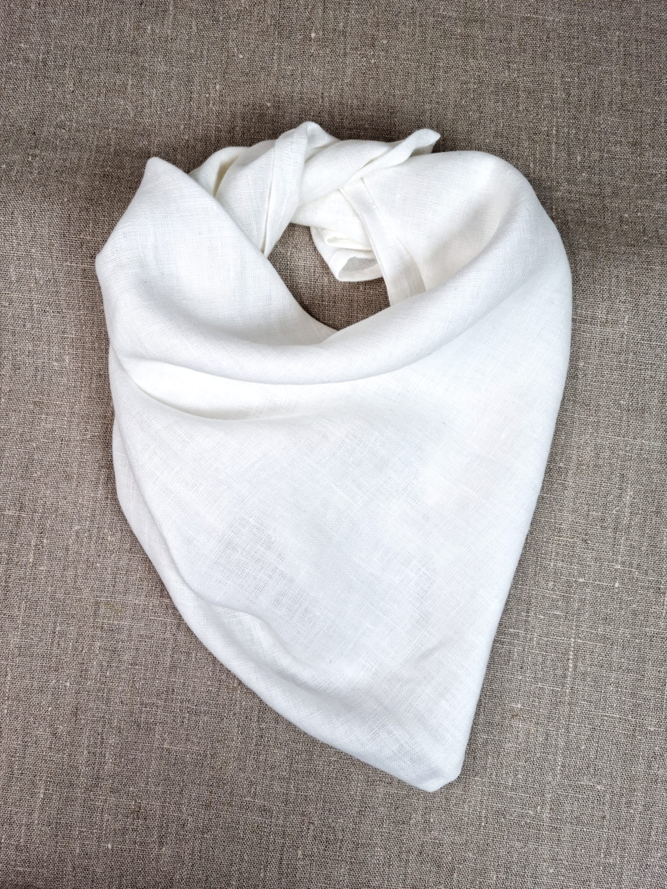 Deep Blue Linen Bandanas, Scarves and Neckerchiefs