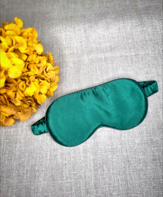 Emerald Green 100% Mulberry Silk Sleeping Masks