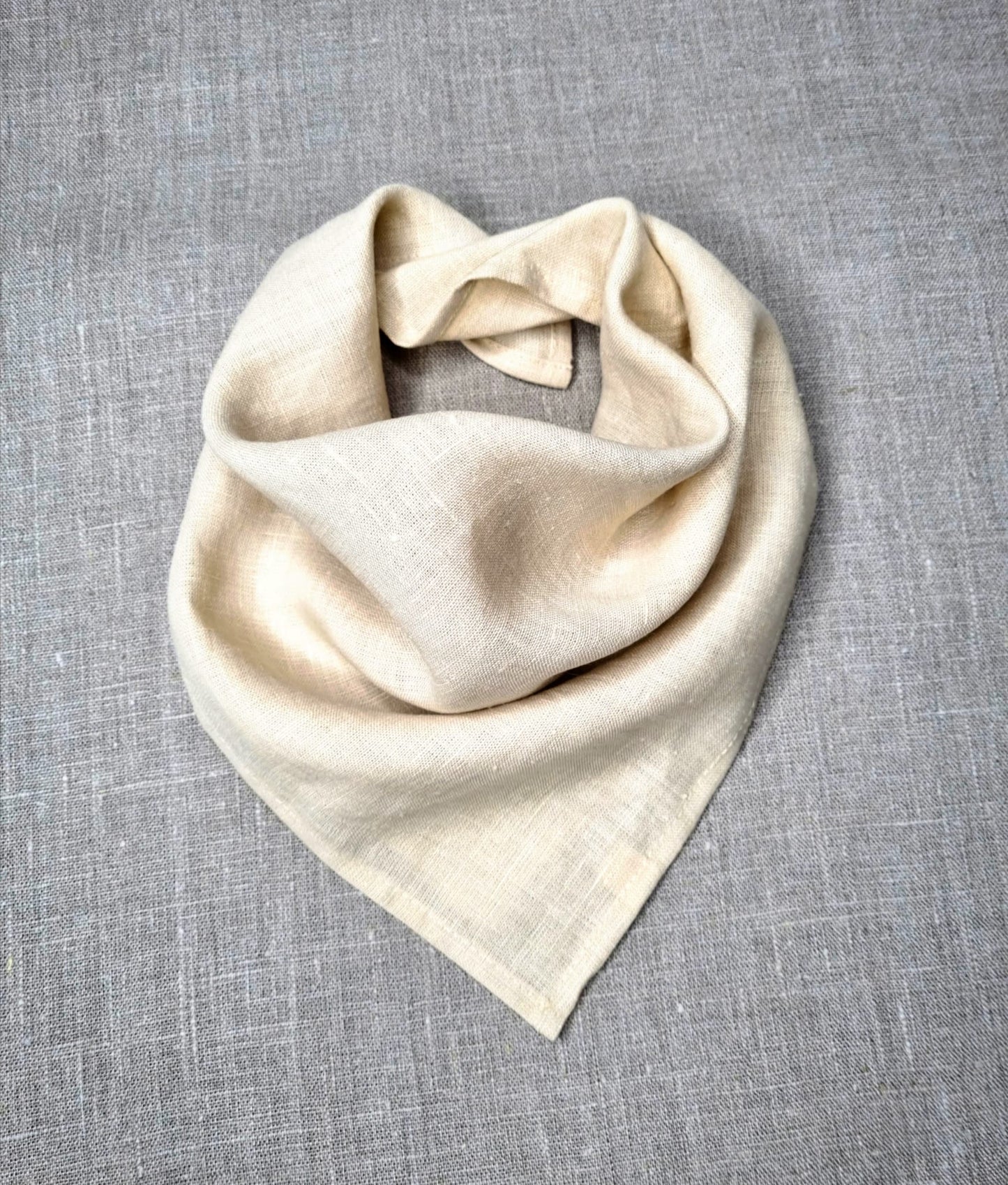 Deep Blue Linen Bandanas, Scarves and Neckerchiefs