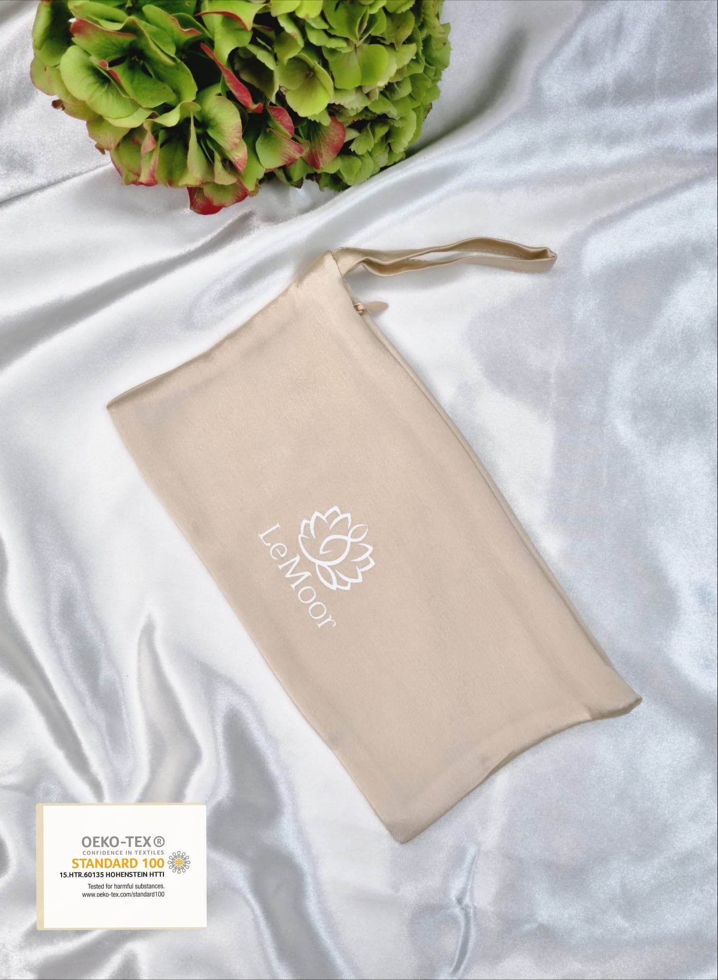 100% Mulberry Silk Pouch with Zip – Travel, Sleep Mask & Jewellery Bag