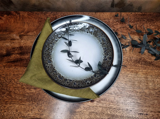 Olive Linen Napkins