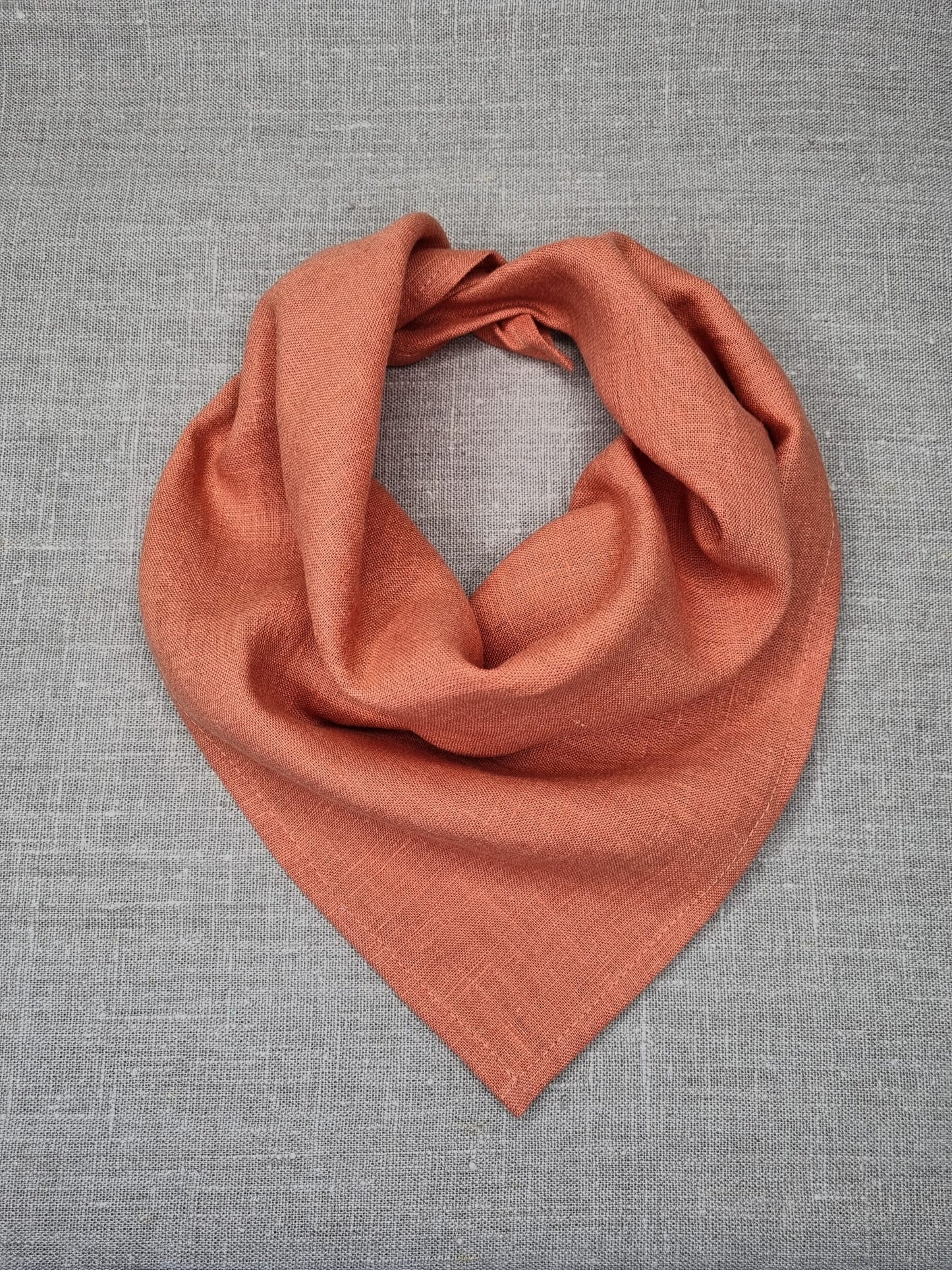 Deep Blue Linen Bandanas, Scarves and Neckerchiefs