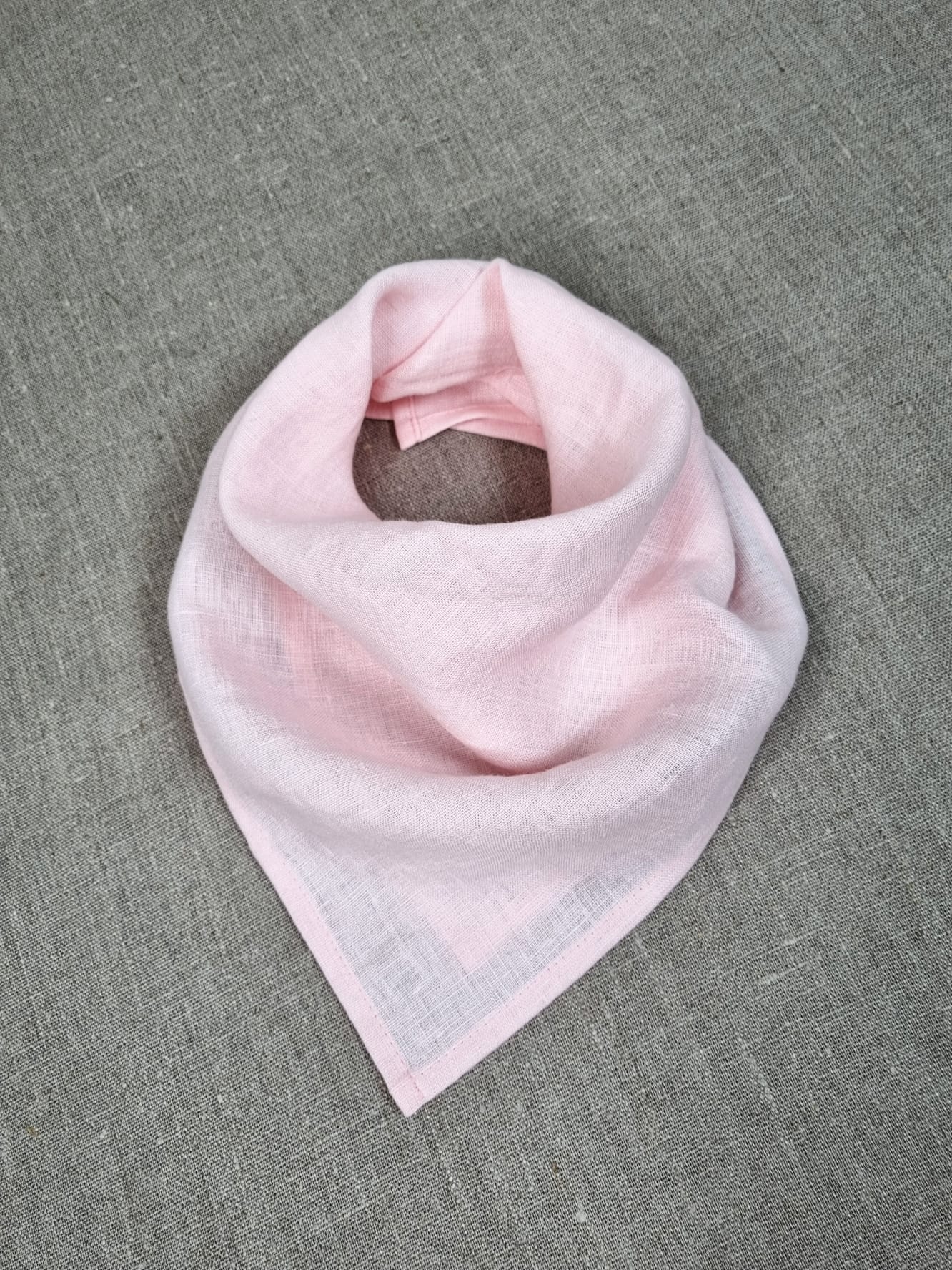 Light Pink Linen bandanas, Scarves and Neckerchiefs