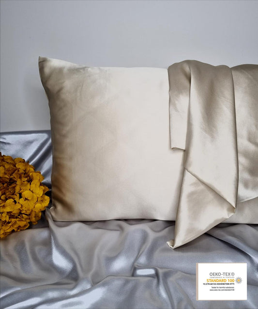 Champagne 100% Premium Mulberry Silk Pillowcases