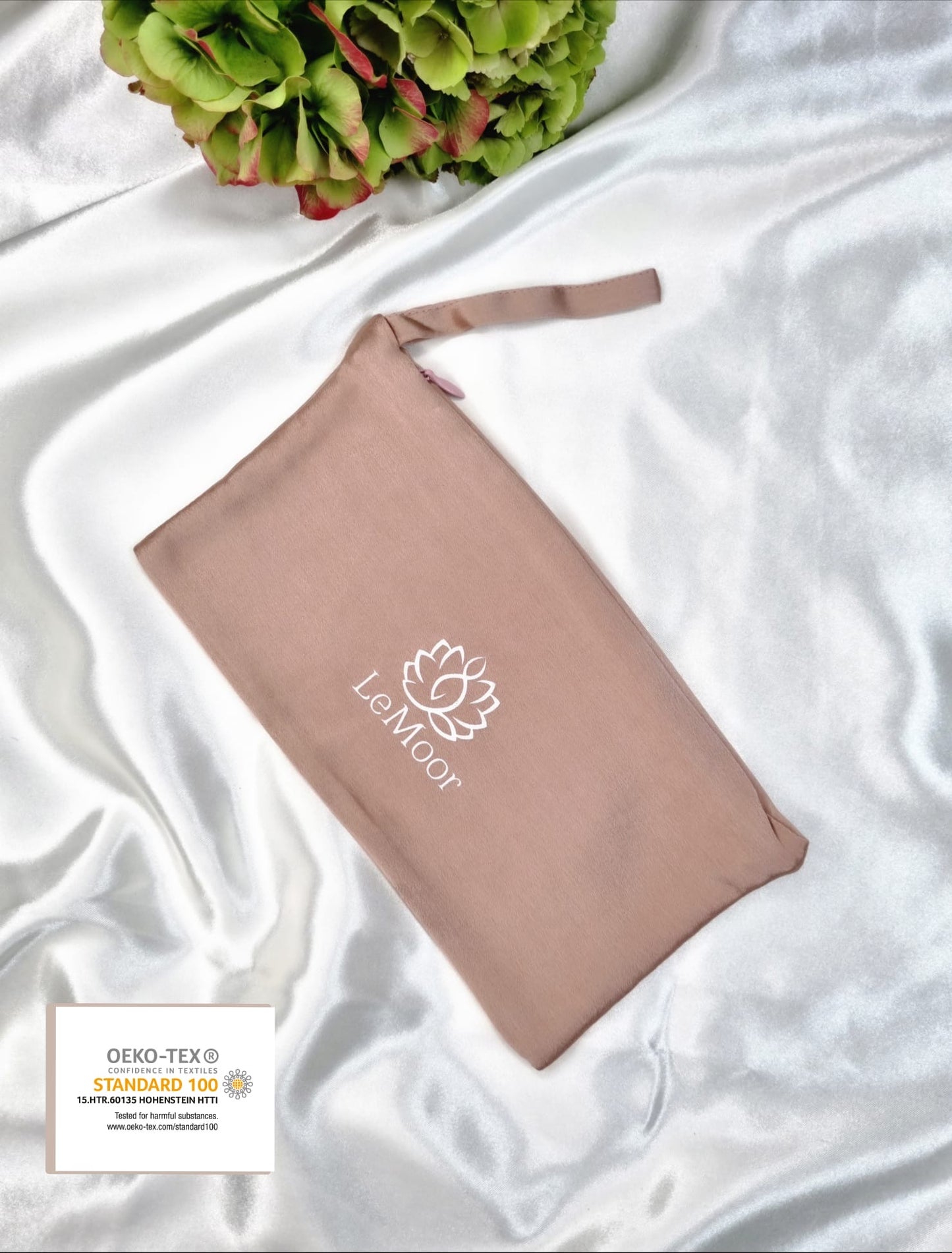 100% Mulberry Silk Pouch with Zip – Travel, Sleep Mask & Jewellery Bag