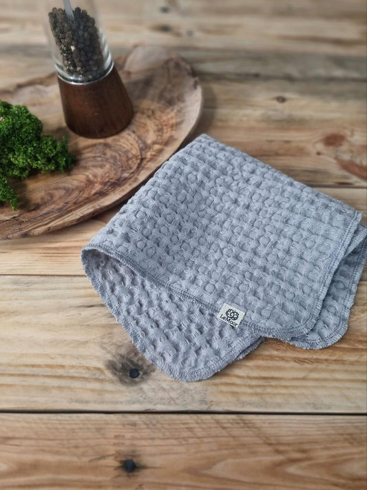 Light Grey Linen Dishcloths Set of 2